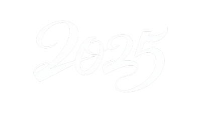 2025艺术字插画
