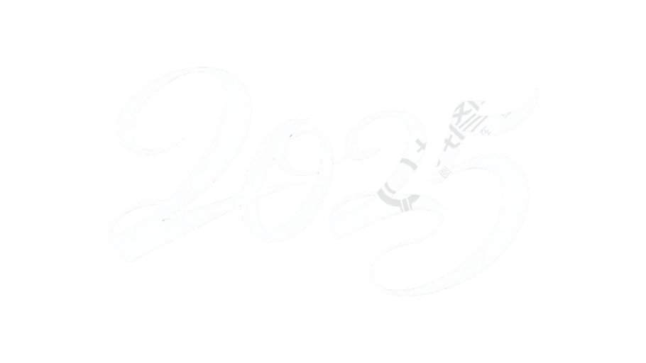 2025艺术字插画