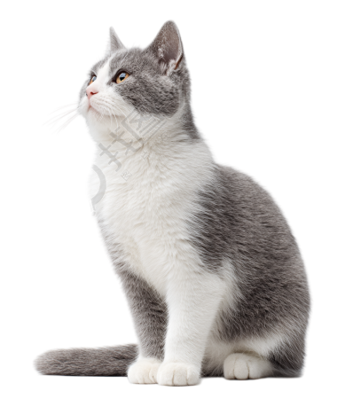 灰色猫创意设计元素