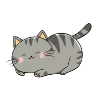 可爱胖猫贴纸