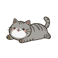 灰色胖猫贴纸设计