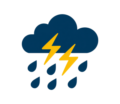 降雨图标插画