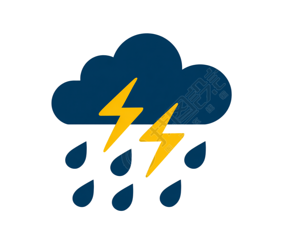 降雨图标插画