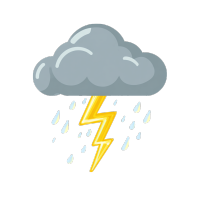 降雨灰色云朵元素