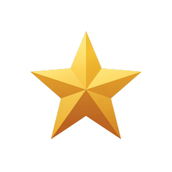 金色星形图标
