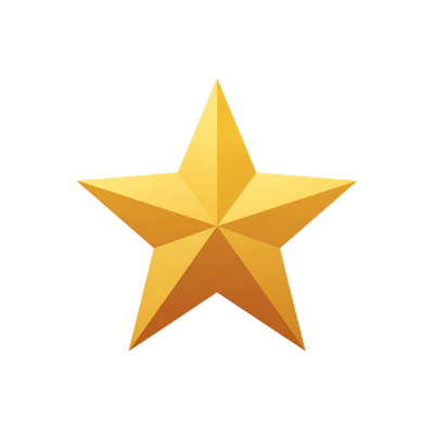 红色党政金色五角星插画