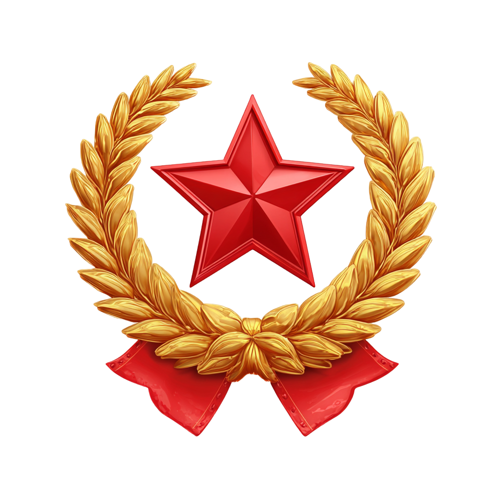 红色党政五角星插画