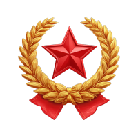 红色党政五角星插画