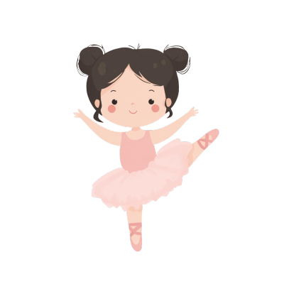 卡通舞蹈芭蕾舞插画