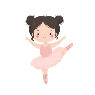 卡通舞蹈芭蕾舞插画