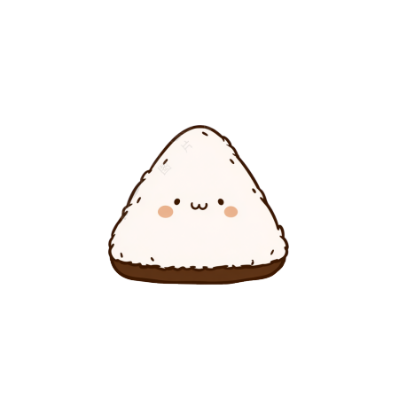 可爱饭团插图