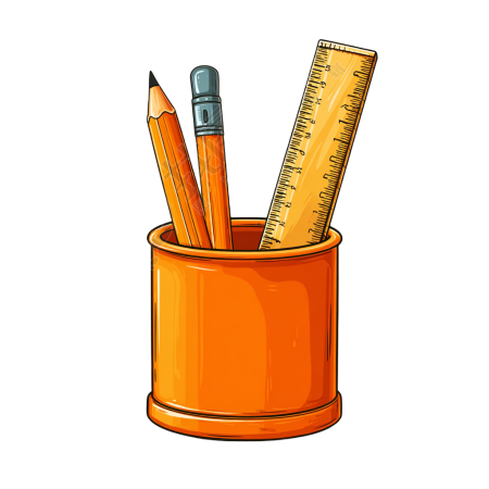 开学季铅笔插图