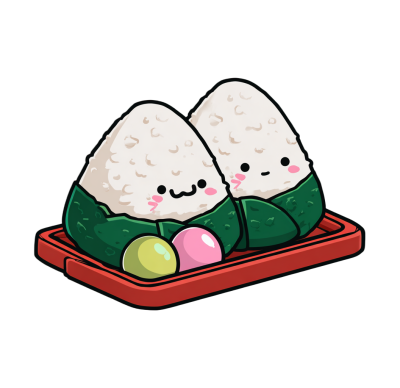 饭团图标卡通插图