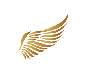 金色翅膀LOGO矢量图形设计