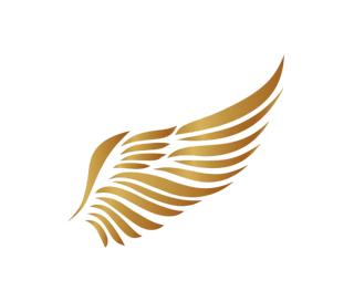 金色翅膀LOGO矢量图形设计