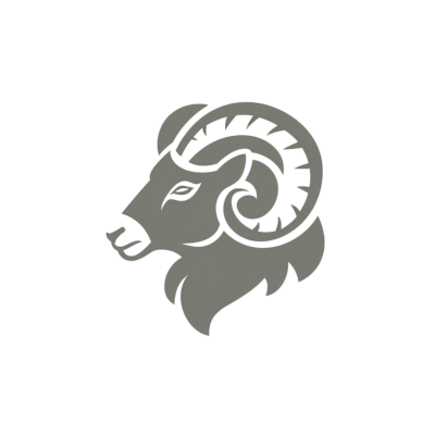 羊logo矢量插图
