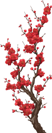 中国风梅花元素