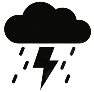雷阵雨天气图标素材