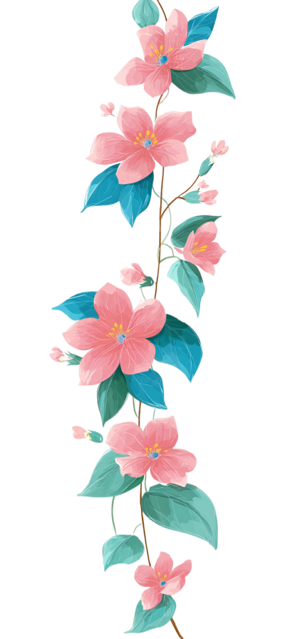 花藤透明背景插画