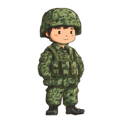 军训可商用插图