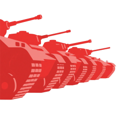 阅兵坦克元素