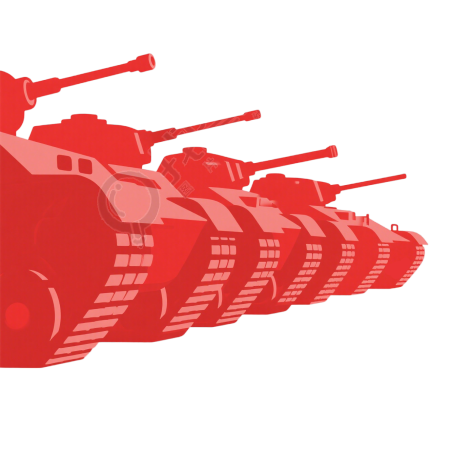 阅兵坦克元素
