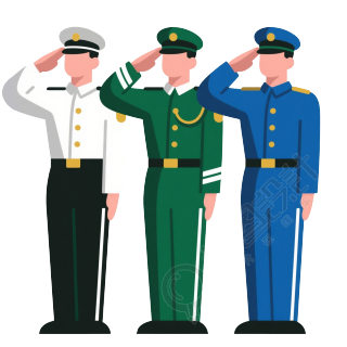 阅兵军人礼仪素材
