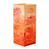 彩色荷花图案灯笼PNG素材