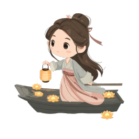 古风插画亚洲少女