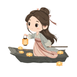 古风插画亚洲少女