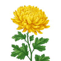 简洁花卉插画