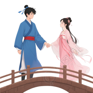 牛郎织女鹊桥元素