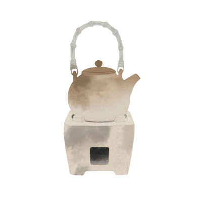 中式茶壶商用插画