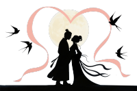 七夕牛郎织女图形素材