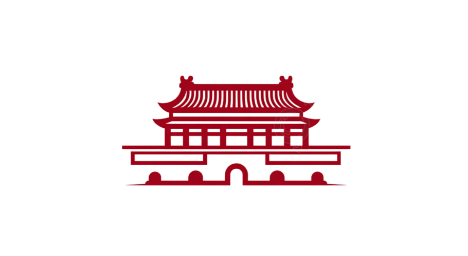 天安门红色简约素材