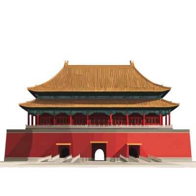 天安门透明背景元素