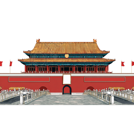 北京天安门商用插图