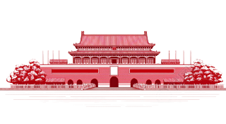 天安门广场红色标志设计