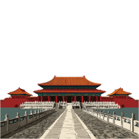 天安门透明背景插图