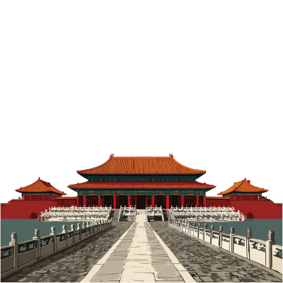 天安门透明背景插图