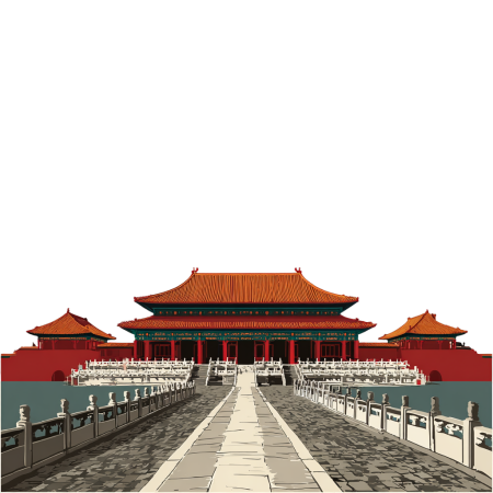 天安门透明背景插图