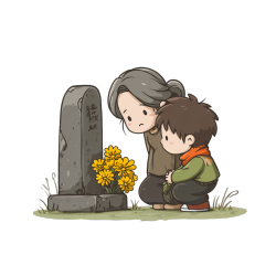 母子祭奠