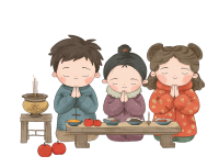 祭祖人物场景素材