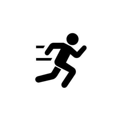 跑步图标简约素材