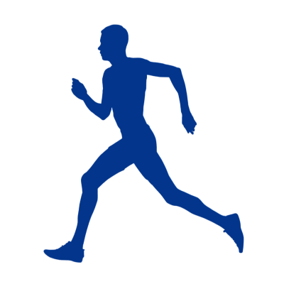运动员跑步插画