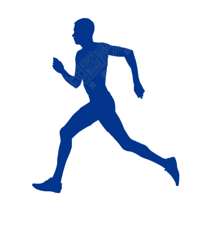 运动员跑步插画