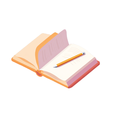 书本笔记PNG元素