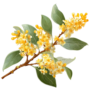 桂花透明背景插图
