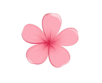 粉色花朵矢量元素