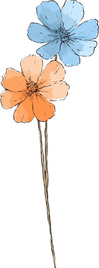 宫崎骏风格花朵插画